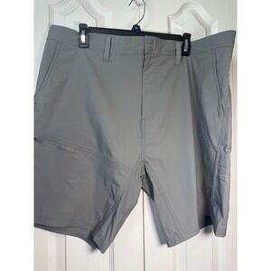 Reel Life Gear Men's XXL Gray Nylon Spandex Fishing Outdoor Performance Shorts